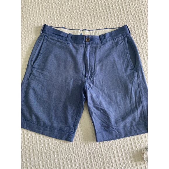 J. Crew Men’s Blue Cotton Chambray 9” Shorts Mens Sz 30 - Picture 3 of 8
